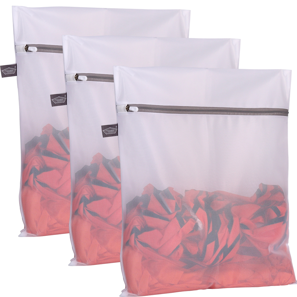 Mesh Laundry Bags Delicate Clothes Zipper Wash Bag Net Underwear Bra Wash  Travel | eBay